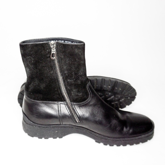 BALLY Men's Leather Suede Black Boots Primel 12 US - Picture 8 of 8
